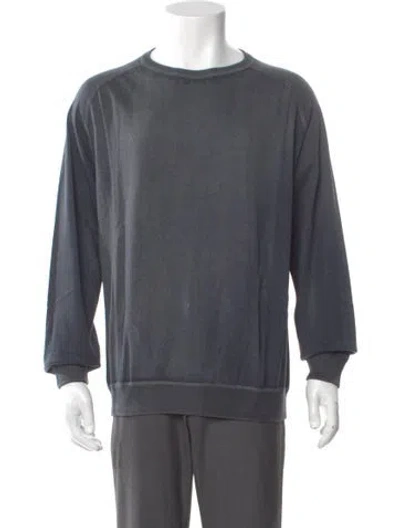 Pre-owned Massimo Alba Crew Neck Long Sleeve Pullover W/ Tags In Blue