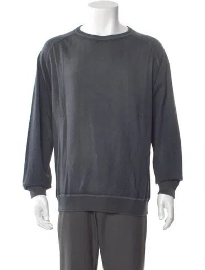Pre-owned Massimo Alba Crew Neck Long Sleeve Pullover W/ Tags In Blue