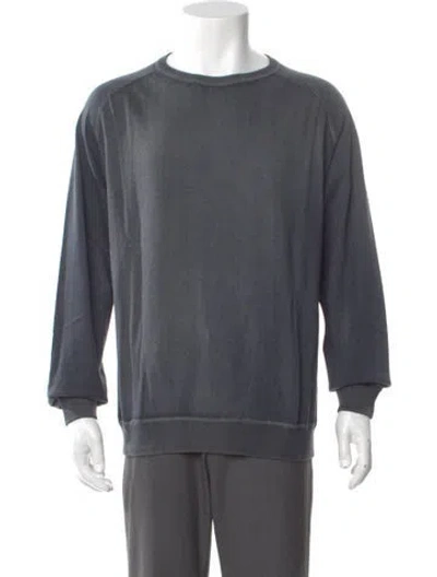 Pre-owned Massimo Alba Crew Neck Long Sleeve Pullover W/ Tags In Blue
