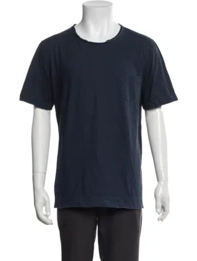 Pre-owned Massimo Alba Crew Neck Short Sleeve T-shirt In Blue