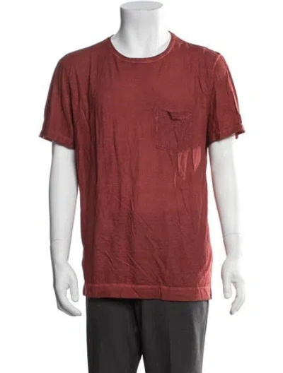 Pre-owned Massimo Alba Crew Neck Short Sleeve T-shirt In Red
