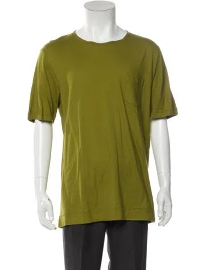 Pre-owned Massimo Alba Crew Neck Short Sleeve T-shirt W/ Tags In Green