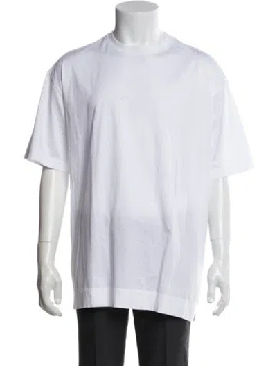 Pre-owned Massimo Alba Crew Neck Short Sleeve T-shirt In White