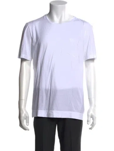 Pre-owned Massimo Alba Crew Neck Short Sleeve T-shirt In White