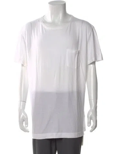 Pre-owned Massimo Alba Crew Neck Short Sleeve T-shirt In White