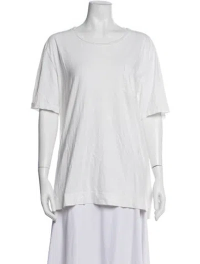 Pre-owned Massimo Alba Crew Neck Short Sleeve T-shirt In White