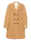 Massimo Alba Double-breasted Wool Coat In Brown