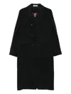 Massimo Alba Double-breasted Wool Coat In Black