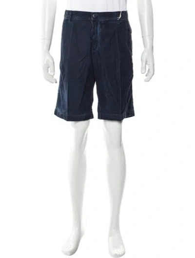 Pre-owned Massimo Alba Flat Front Shorts W/ Tags In Blue