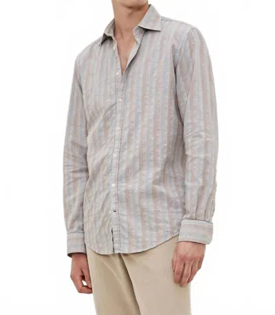 Massimo Alba Genova Button Down Shirt In Stucco In Gray