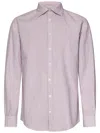 Massimo Alba Genova Shirt In Calce Red Stripe