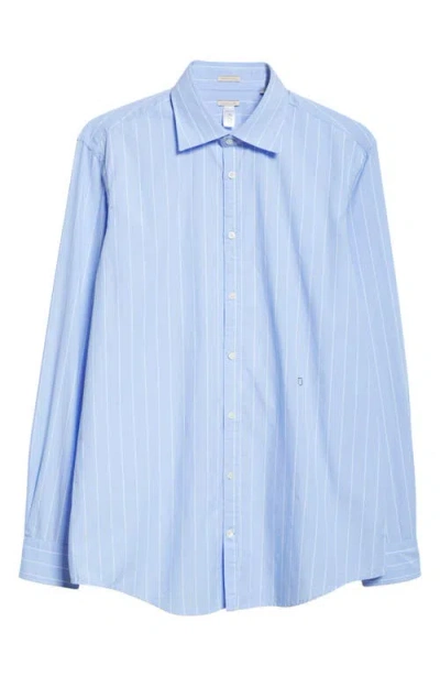 Massimo Alba Genova Stripe Button-up Shirt In Celeste