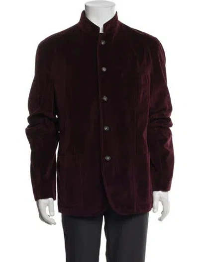 Pre-owned Massimo Alba Jacket In Burgundy