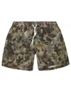 Massimo Alba Camouflage Drawstring Swim Shorts In Military