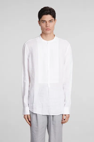 Massimo Alba Kos Linen Shirt In White