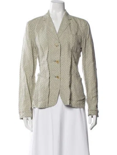 Pre-owned Massimo Alba Linen Blazer In Green