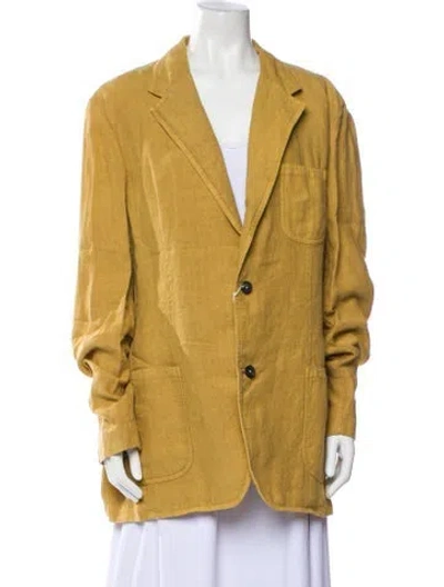 Pre-owned Massimo Alba Linen Blazer In Neutral