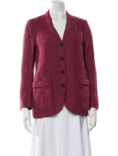 Pre-owned Massimo Alba Linen Blazer In Pink