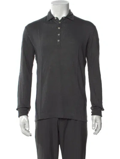 Pre-owned Massimo Alba Linen Long Sleeve W/ Tags In Green