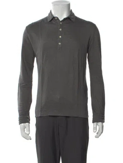 Pre-owned Massimo Alba Linen Long Sleeve W/ Tags In Grey