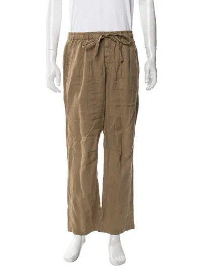 Pre-owned Massimo Alba Linen Pants In Neutral