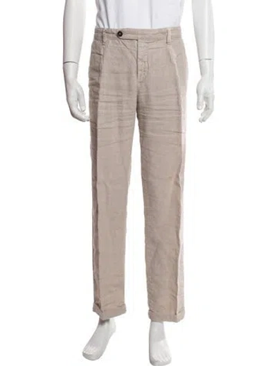 Pre-owned Massimo Alba Linen Pants In Neutral