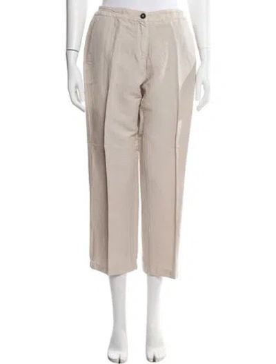 Pre-owned Massimo Alba Linen Pants W/ Tags In Neutral