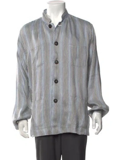 Pre-owned Massimo Alba Linen Striped Shirt In Multicolor