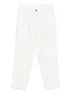 Massimo Alba Linen Trousers In Weiss