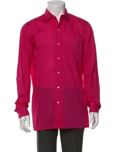 Pre-owned Massimo Alba Long Sleeve Dress Shirt In Pink