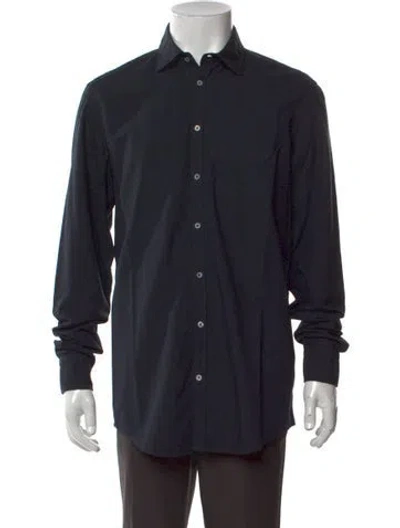 Pre-owned Massimo Alba Long Sleeve Dress Shirt W/ Tags In Black