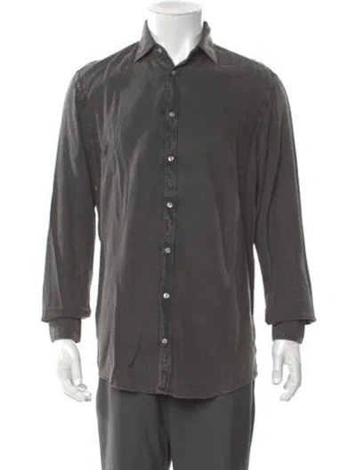 Pre-owned Massimo Alba Long Sleeve Shirt In Black