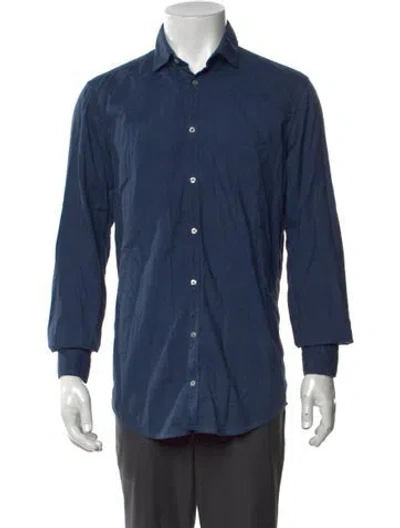 Pre-owned Massimo Alba Long Sleeve Shirt In Blue