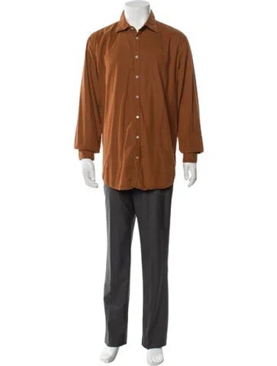Pre-owned Massimo Alba Long Sleeve Shirt In Brown