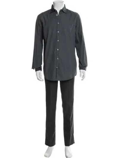 Pre-owned Massimo Alba Long Sleeve Shirt In Gray
