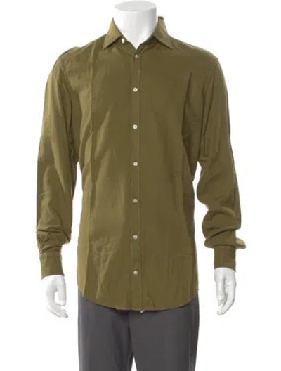 Pre-owned Massimo Alba Long Sleeve Shirt In Green