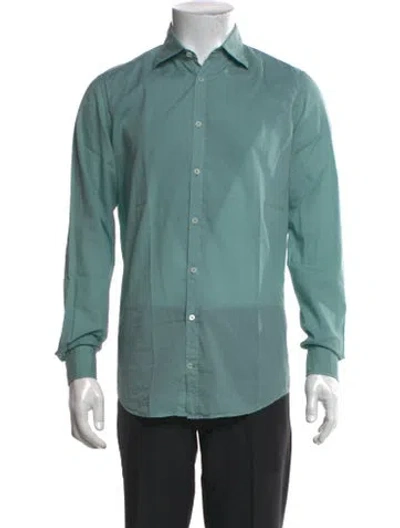 Pre-owned Massimo Alba Long Sleeve Shirt In Green