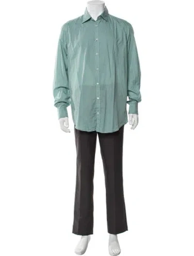 Pre-owned Massimo Alba Long Sleeve Shirt W/ Tags In Green