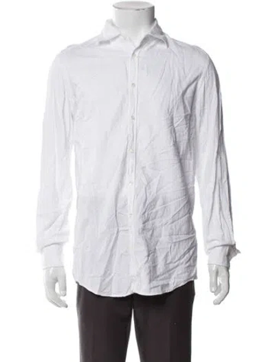 Pre-owned Massimo Alba Long Sleeve Shirt In White