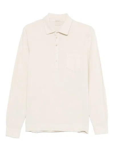 Massimo Alba Long-sleeved Pocket Polo Shirt In Neutral