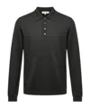 Massimo Alba Long-sleeved Polo Shirt In Black