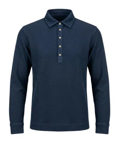 Massimo Alba Long-sleeve Polo Shirt In Blue