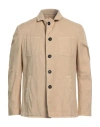 Massimo Alba Man Jacket Beige Size 46 Cotton, Linen In Beige