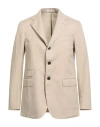 Massimo Alba Man Blazer Beige Size 44 Virgin Wool, Linen