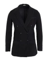 Massimo Alba Man Blazer Black Size S Linen In Black