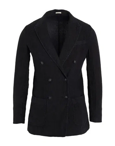 Massimo Alba Man Blazer Black Size S Linen