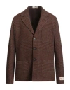 Massimo Alba Man Blazer Brown Size 44 Virgin Wool In Brown