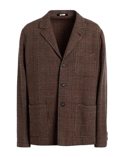 Massimo Alba Man Blazer Brown Size 40 Wool, Cotton, Polyamide