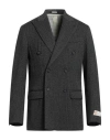 Massimo Alba Man Blazer Charcoal Size 40 Cashmere, Virgin Wool In Gray