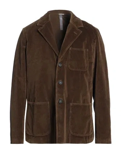 Massimo Alba Man Blazer Chocolate Brown Size 42 Cotton